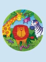 Amscan Jungle Animal 7 Paper Plates 8 Pack Birthday Party Tableware 