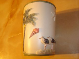 New Palm Trees Seashell Tumbler Anita Phillips Design