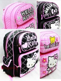 Full Size Anime Hello Kitty Bookbag Backpack Shoulder School Bag 16 