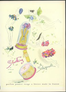 Shocking de Schiaparelli perfume ad 1939 Vertes French Canadian