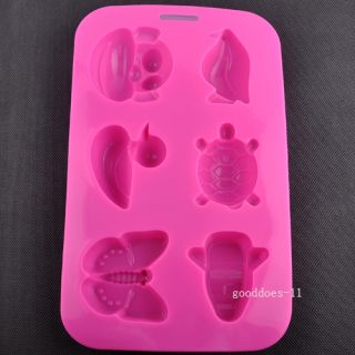 Animal Type Muffin Sweet Candy Jelly Silicone Mould Cake Mold Baking 