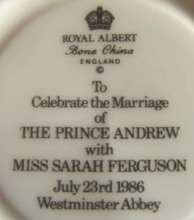 Vintage 1986 Royal Albert Prince Andrew / Fergie Wedding Plate