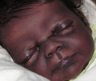REBORN BABY GIRL Annika Birgit Gutzwiller LE 150 AA ETHNIC AFRICAN 