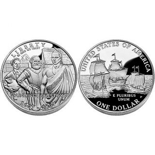 2007 Jamestown 400th Anniversary Proof Silver Coin
