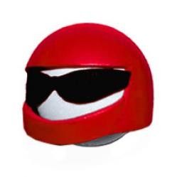   vehicle look cool with this cool racer red helmet antenna ball topper