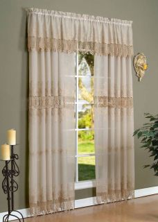 Anna Maria Embroidered Sheers Curtain Curtains Pairs