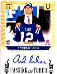 Andrew Luck Peyton Manning P T T Dual Auto RD 1 20