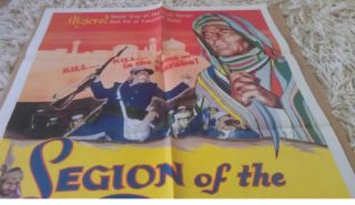 Legion of The Doomed Movie Poster 1 Sheet 1958 Original 27x41 Bill 
