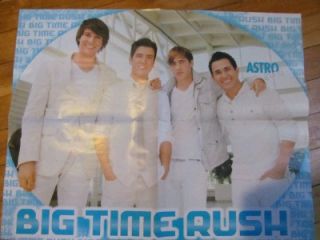 big time rush selena gomez double sided poster