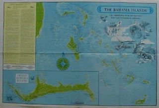   History Map BAHAMAS West Indies Freeport Lucaya Bimini Andros Bahamia