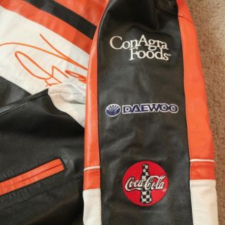 NASCAR  Tony Stewart Racing Leather Jacket Near Mint #20 