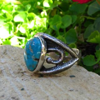 mr165 navajo sterling silver carico lake turquoise hallmark anthony 
