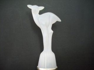 Avon Moonwind Cologne Glass Bell Bottle Deer Handle