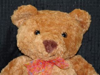 Big Polkadot Bow Plush Animal Alley Brown Stuffed Bear