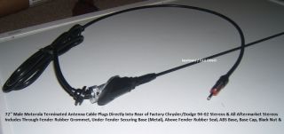 Exact Fender Fit Antenna Kit Black Shorty Dodge RAM 1500 2500 3500 