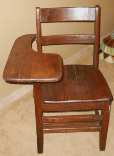 Very Nice Antique School Desk Chair from USAF Air Force