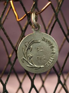 Fine French Religious Medal St Antoine de Padoue Silver Signed 