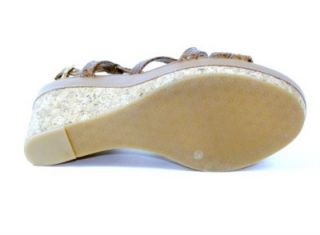Antonio Melani Womens Shoes Wedge Sandals Brown 9 5