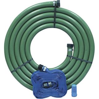 The Apache pump hose combo kit includes a suction strainer, suction 