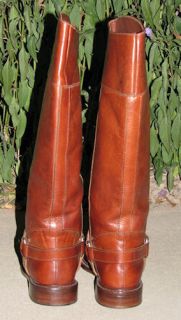 Womens Cole Haan Brown Leather Tall Riding Equestrian Style Boots Size 