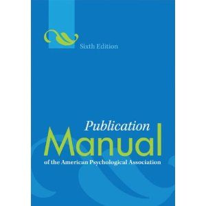 New Publication Manual of The APA 6th Edition Fast SHIP 1433805618 