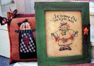Pattern Quilt Quilting Applique Raggedy Ann Doll Pillow Christmas 