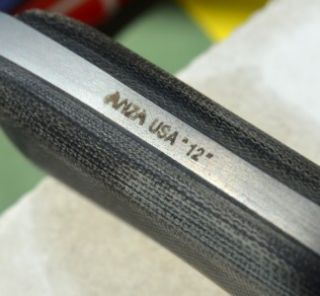 New Anza Tool Steel File Knife Heavy Duty Military Model Tracker Made 