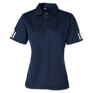 Ladies Adidas Golf ClimaLite 3 Stripe Womens Polo Shirt