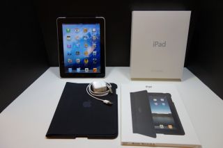 Apple iPad 1st Generation 32GB Wi Fi 3G at T 9 7in Black  