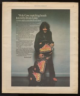1979 Carmine Appice Ludwig Rockers Drum Photo Print Ad