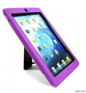 For Apple iPad 2 iPad2 Purple Hybrid Heavy Duty Kickstand Hard Soft 