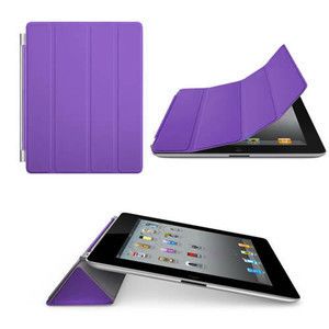 Slim Purple Smart Cover Magnetic Case for Apple iPad 2 and 3
