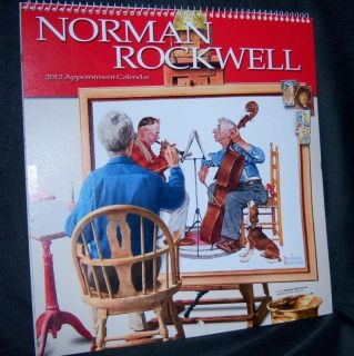 NORMAN ROCKWELL NEW 2012 Appointment CALENDAR 12 Rare Collectable 