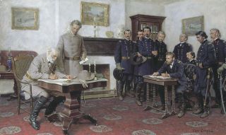 Tom Lovell Surrender at Appomattox VA Robert E Lee U s Grant Civil War 