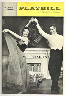 Mr President April 1963 Playbill Robert Ryan Nanette Fabry Irving 