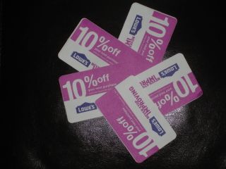 LOWES 10% OFF COUPONS   exp NOV 2012   USE @  3  25% 