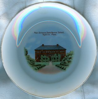 C1915 Hyannis Massachusetts Souvenir China Plate Normal School Bavaria 