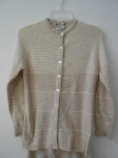 Vintage Anne Fogarty Knits Lambswool Angora Skirt & Sweater Sz L