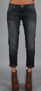 Brand Aoki Distressed Crpped Jeans in Obesessed
