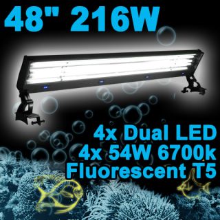   6700K Fluorescent Aquarium Light LED Lamp Hood Freshwater Plant