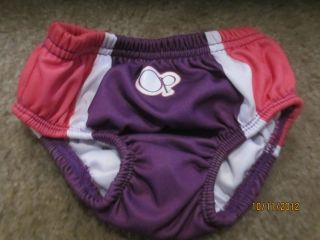   washable swim diaper op pink purple 12 month girls large aqua leisure
