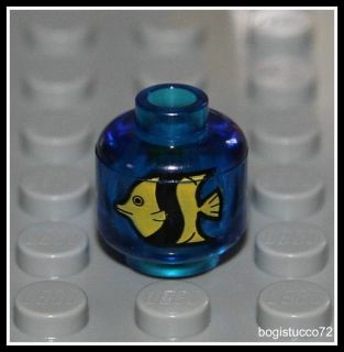   Blue Head ★ Fish Pattern Tank Aquarium Animal Minifigure New