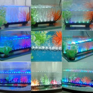 110V 220V 240V Aquarium Fish Tank LED Bubble Light Airstone Air 