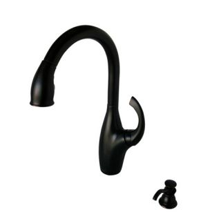 AquaSource Oil Rubbed Bronze 1 Handle Pull Down Kitchen Faucet 65710N 