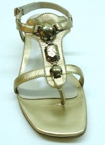 Aquatalia by Marvin K Womens Gem Bootie Champagne Metal Size 8 5 B US 