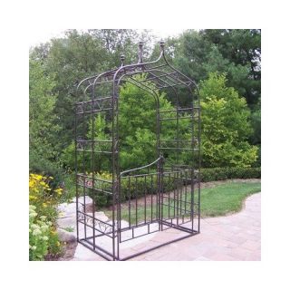 oakland living gothic arbor with gate 5127 hb new