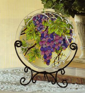 WINE & CHEESE * VINEYARD GRAPES TABLE TOP PANEL & STAND