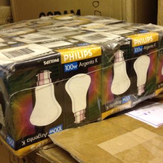 10X Philips Argenta K 100W B22 220 240V Incandescent bulb