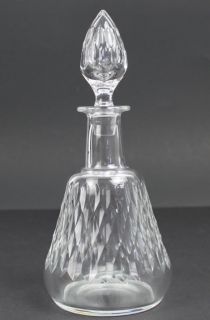   France Clear Crystal Art Glass Armagnac Decanter 11 1 4 Tall