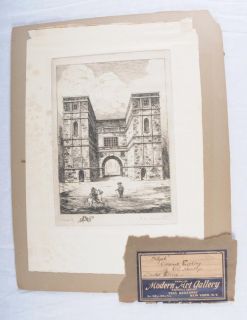 Robert Linnell Armitage Aldgate Pencil Signed Etching